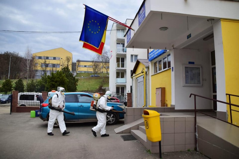 Târgu Mureșul intră de azi în dezinfecție