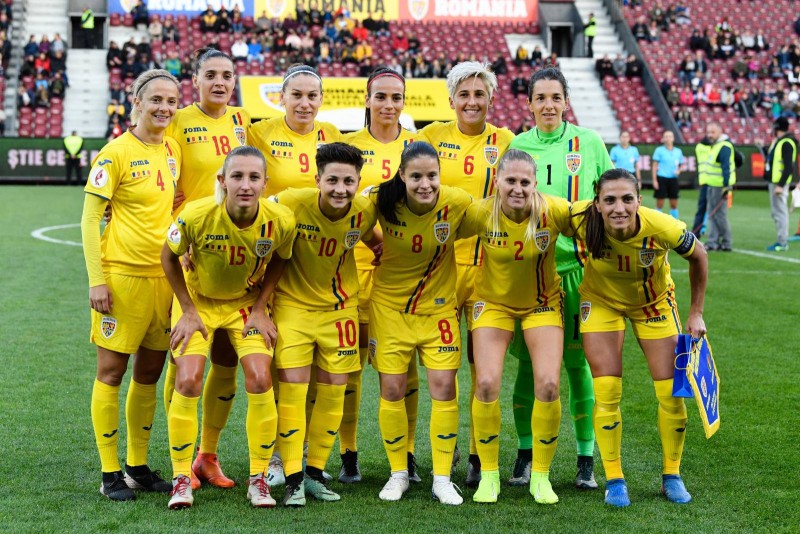 Naționala feminină de fotbal a României, locul 44 în ierarhia mondială