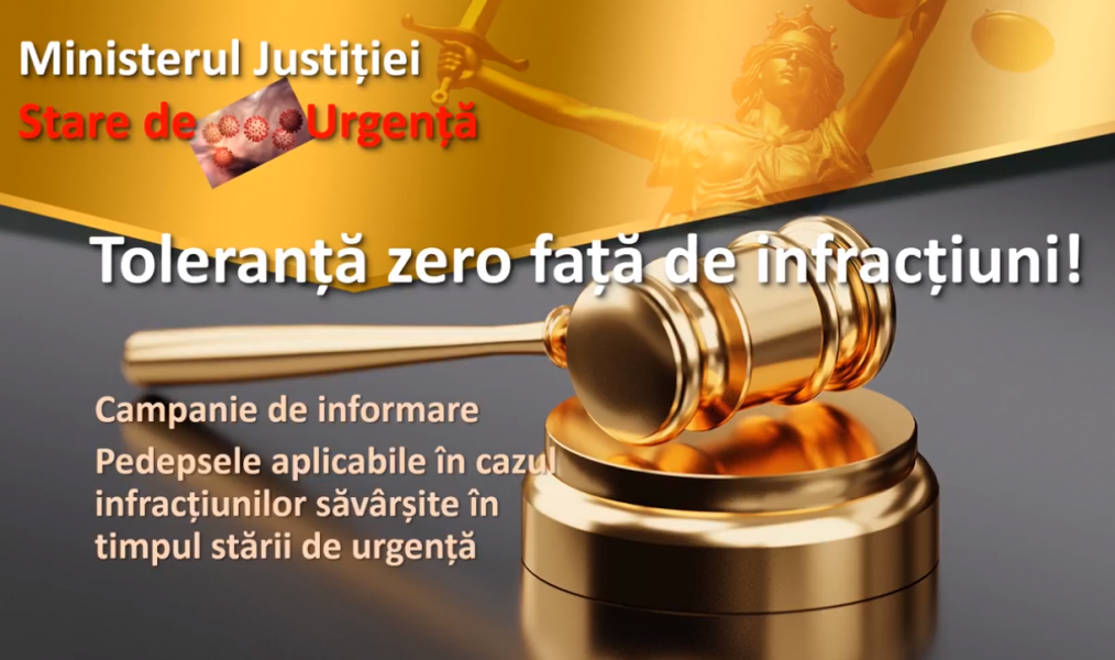 Toleranță zero față de infracțiuni!