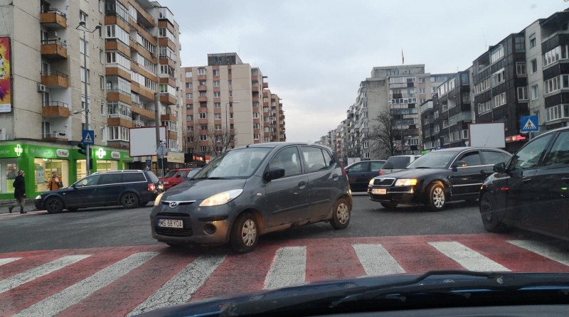 Intersecția de la Fortuna din Tg. Mureș, în blocaj de mai bine de o săptămână