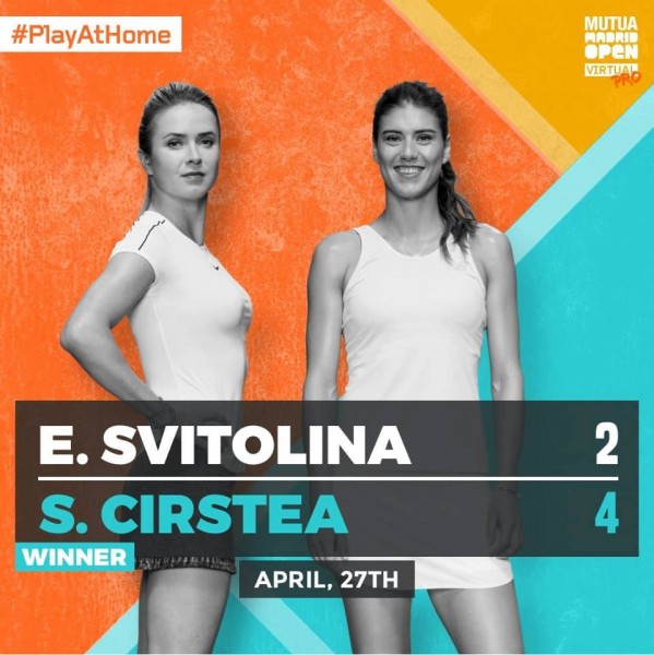 Sorana Cîrstea, debut victorios la turneul virtual de la Madrid