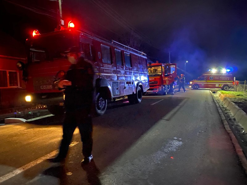 Țeavă de gaz ruptă într-o comună mureșeană, în urma unui accident rutier