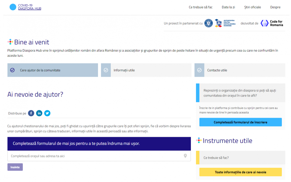 O nouă platformă de informare online pentru românii din străinătate