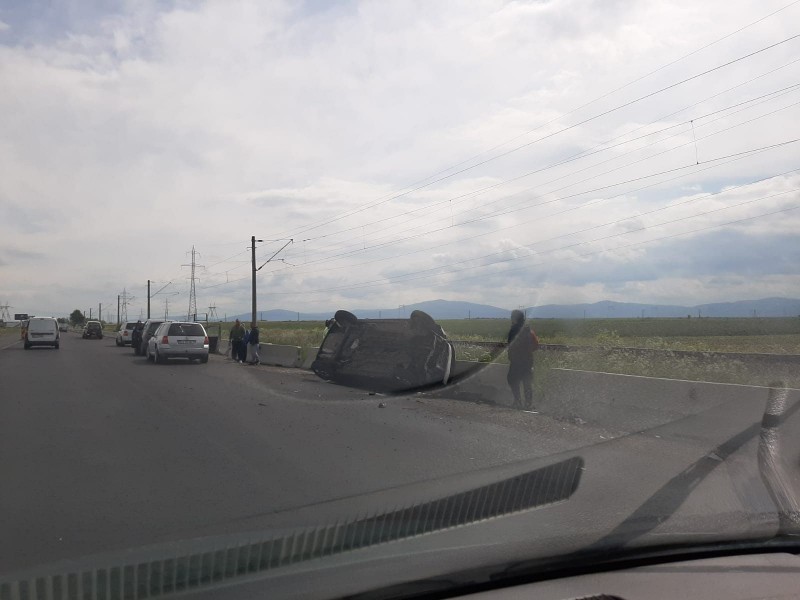 Accident spectaculos la Hărman, Brașov