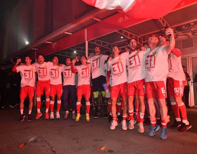 Steaua Roșie Belgrad, la al 31-lea titlu de campioană