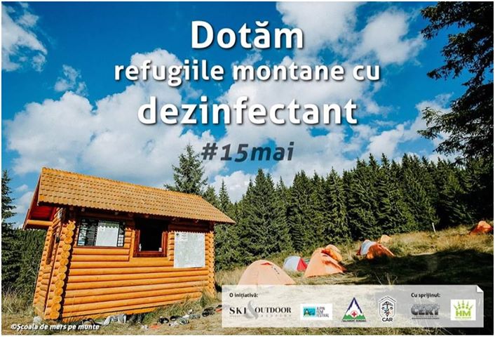 Refugiile montane, posturile sezoniere şi bazele Salvamont din ţară vor fi dotate cu dezinfectant