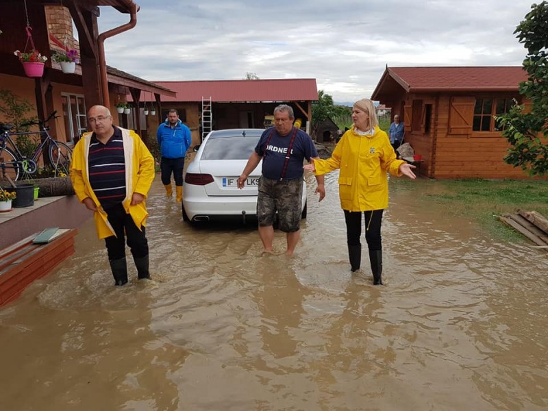 Peste 45 de localități mureșene sunt afectate de inundații
