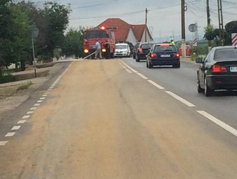 Circulație îngreunată în județul Mureș, din cauza unui incident rutier