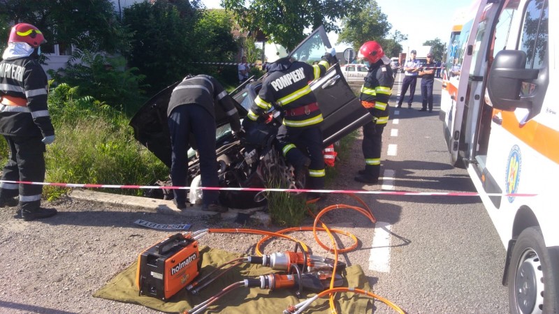 Accident rutier în localitatea mureșeană Gornești
