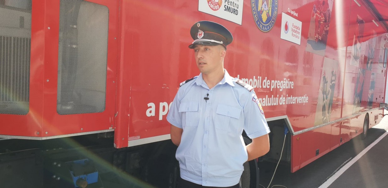 Un pompier mureșean a primit Emblema de onoare a MAI