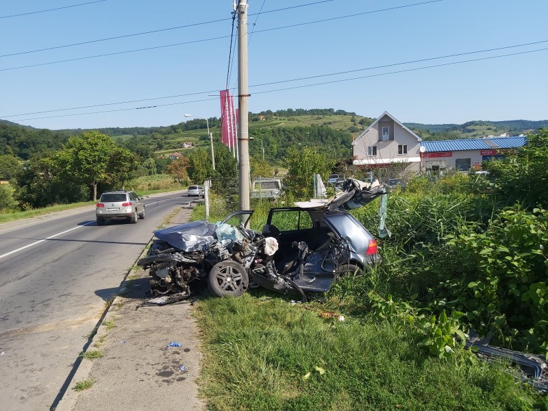 Tânăr decedat într-un accident rutier pe DN14, în municipiul Mediaş
