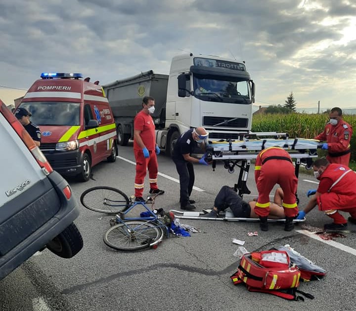 Biciclist rănit în această dimineață la Gornești, Mureș