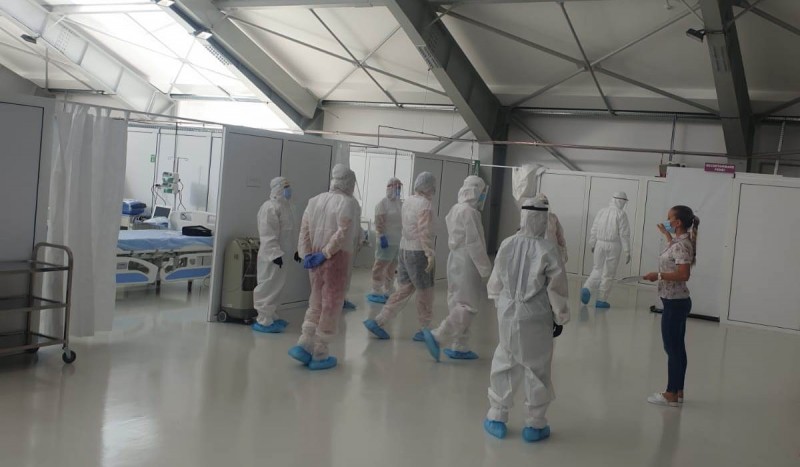 Secțiile COVID-19 de la Târgu Mureș funcționează la capacitate maximă