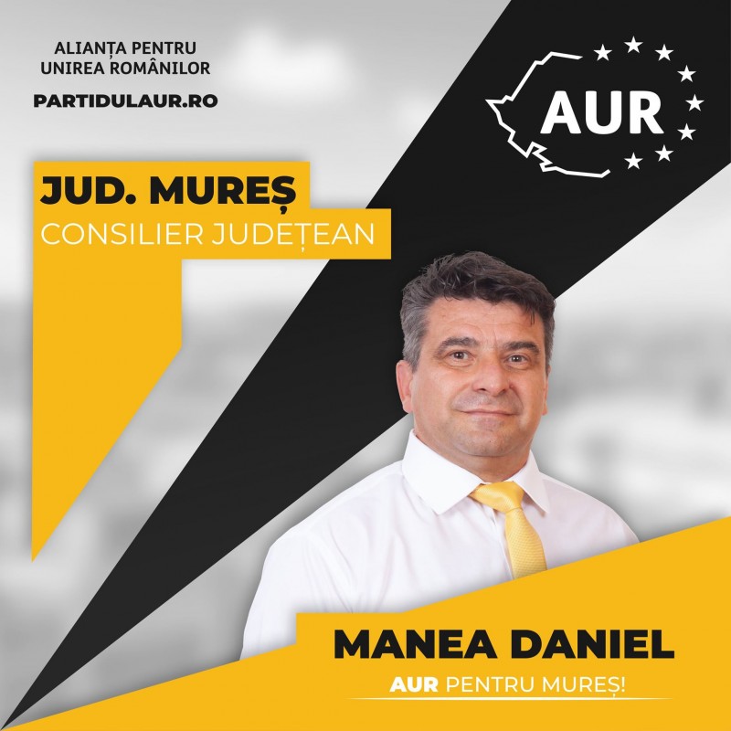 ELECTORALĂ / Daniel Manea este candidatul Alianței pentru Unirea Românilor la funcția de consilier județean