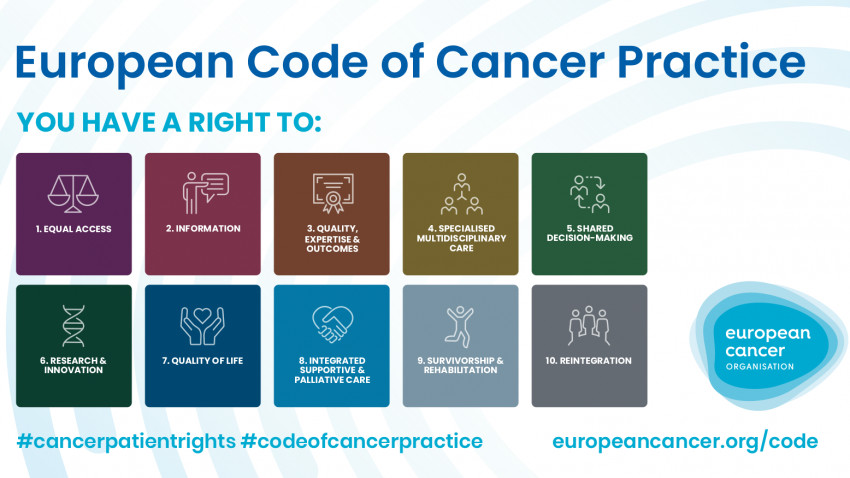 Pacienții oncologici au de acum Codul european de practică în domeniul cancerului