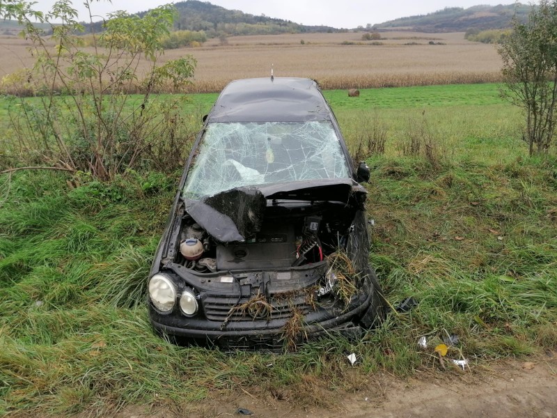 Accident cu ieșire în decor la Idrifaia