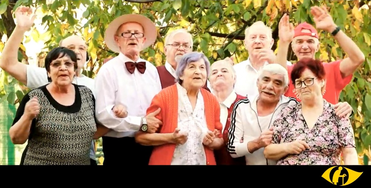 Bunicii de la Căminul din Târgu Mureș au lansat astăzi un nou videoclip