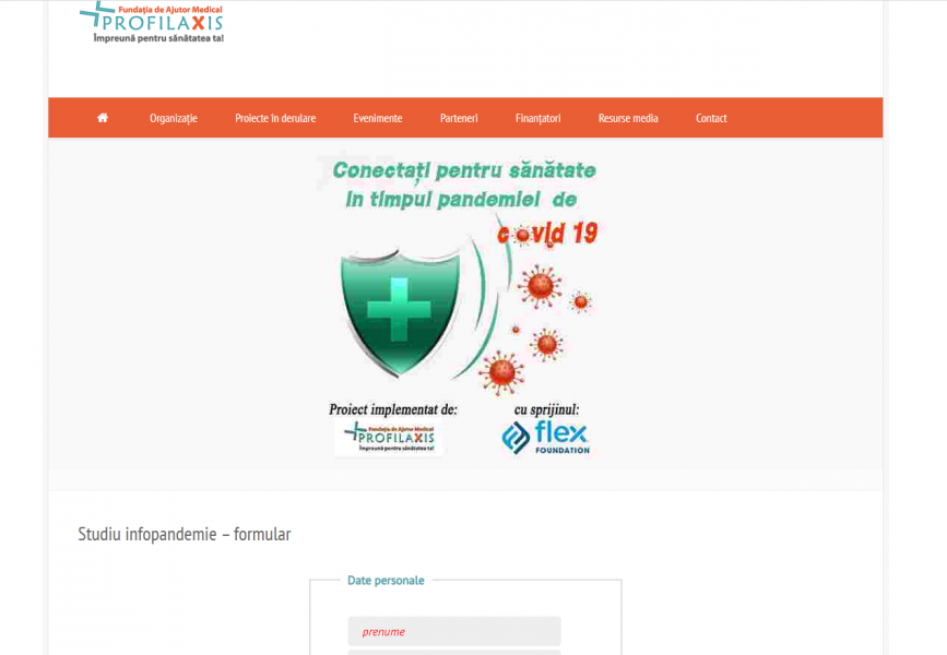 Chestionarul online de triaj epidemiologic pentru elevi