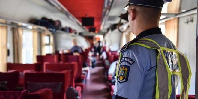 Acţiune comună a Poliţiei Române şi CFR Călători pentru limitarea efectelor pandemiei de COVID-19