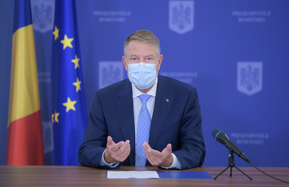 Președintele Klaus Johannis îndeamnă la respectarea regulilor sanitare Președintele Klaus Johannis îndeamnă la respectarea regulilor sanitare
