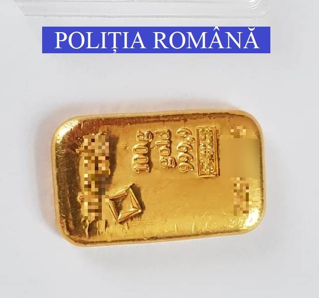Lingou de aur, recuperat de poliţiştii mureșeni