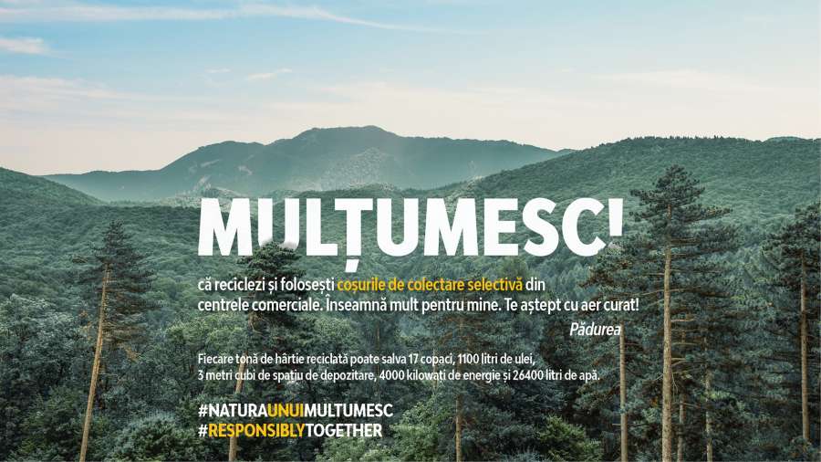 Un centru comercial din Târgu Mureș invită cetățenii să recicleze selectiv Un centru comercial din Târgu Mureș invită cetățenii să recicleze selectiv