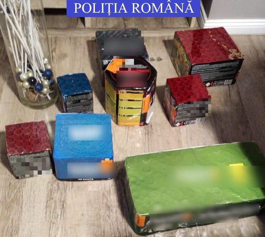 49 de percheziții în Mureș, astăzi, la persoane bănuite de operațiuni cu articole pirotehnice fără drept