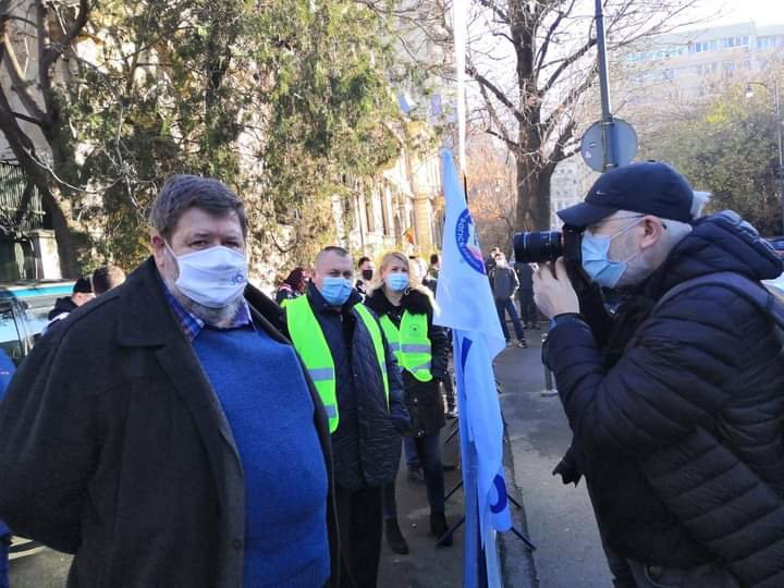Proteste în faţa Palatului Cotroceni
