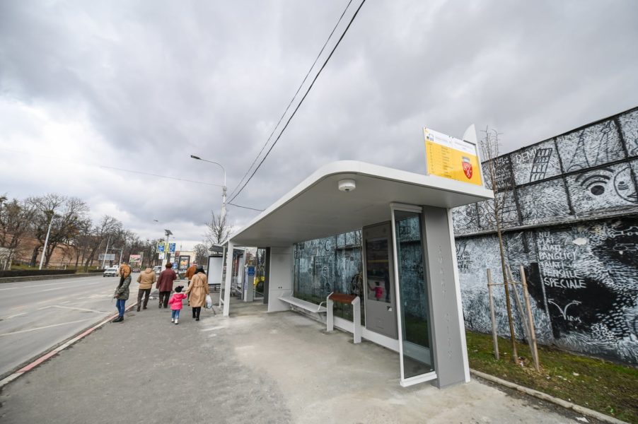 Prima stație de autobuz inteligentă din Sibiu a devenit funcțională