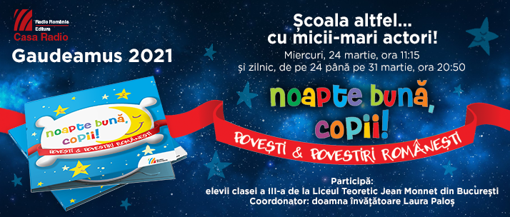 Școala altfel… cu micii-mari actori, la Editura Casa Radio