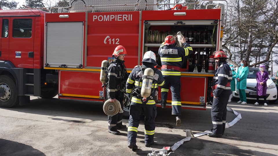 Pompierii din Toplița iau măsuri pentru evitarea inundațiilor