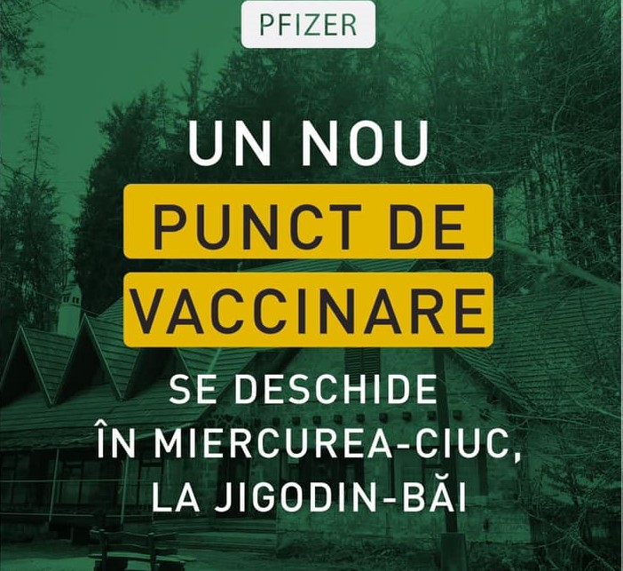Nou centru de vaccinare în Miercurea Ciuc