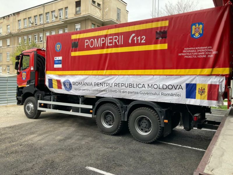 Acţiunile de sprijin oferite autorităţilor din Republica Moldova în eforturile de combatere a pandemiei COVID-19 continuă