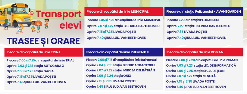 Se reiau cursele speciale gratuite pentru elevii brașoveni