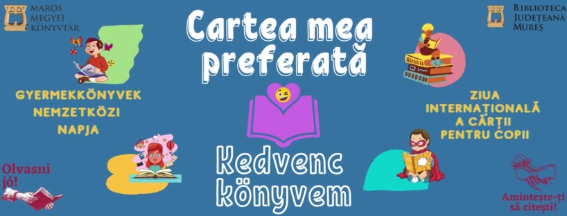 Biblioteca Județeană Mureș îi provoacă pe cei mici să-și prezinte cartea preferată