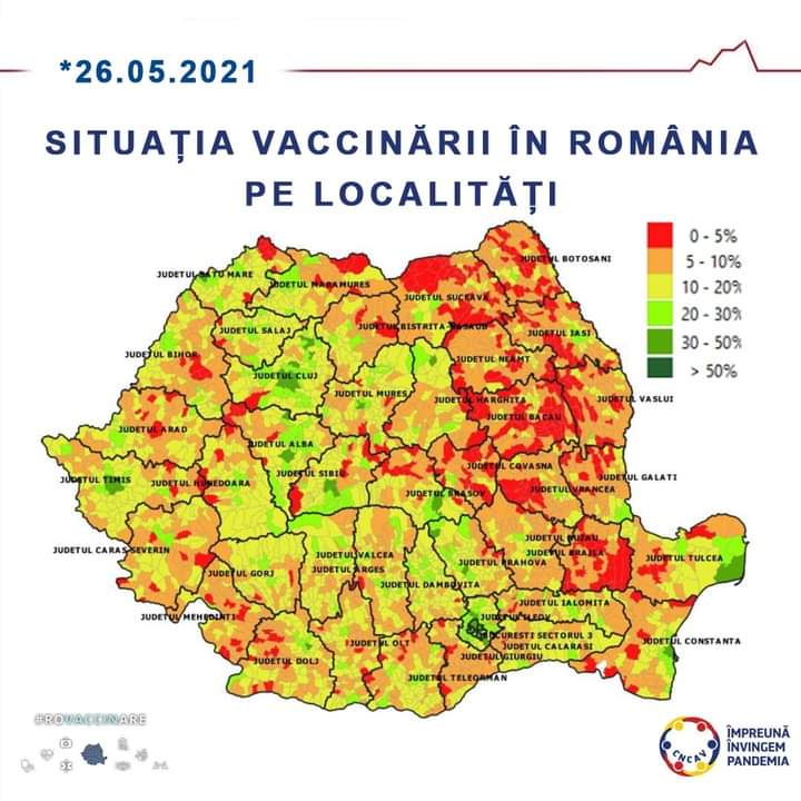 Comuna Dumbrăvița din județul Timiș, pe primul loc în clasamentul vaccinării
