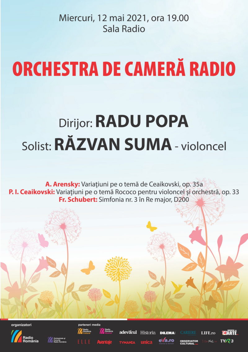 De la Ceaikovski la Arensky, concert transmis live de la Sala Radio