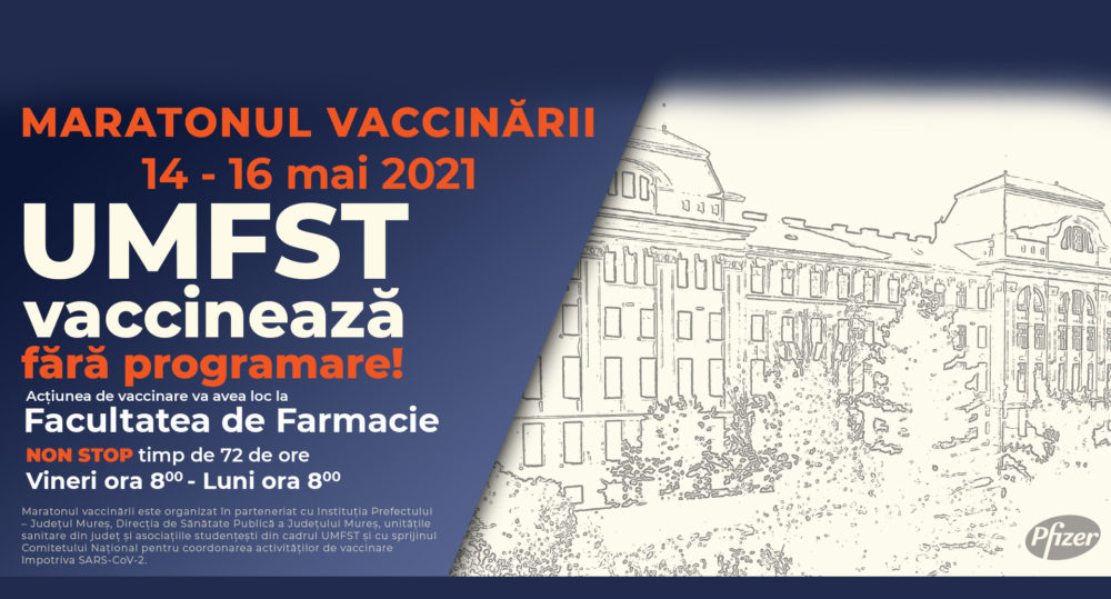 Maratonul de vaccinare de la Tg. Mureș, pregătit de start!