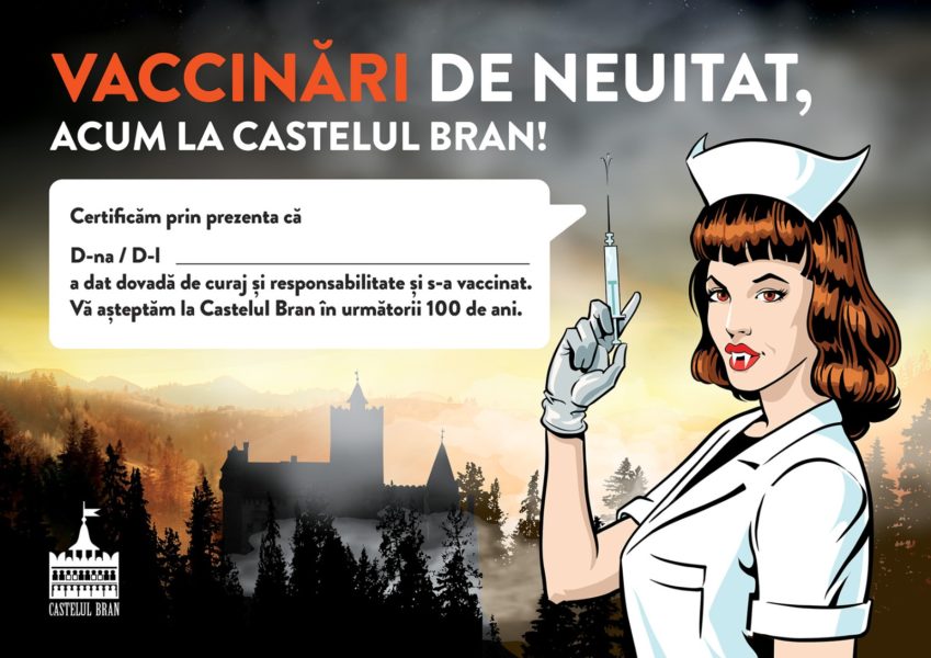 Castelul Bran găzduiește un maraton de vaccinare anti-COVID