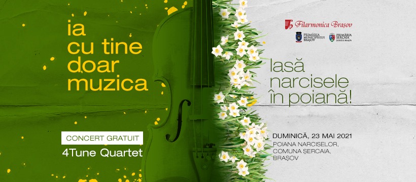 Concert în Poiana Narciselor, susținut de Filarmonica Brașov