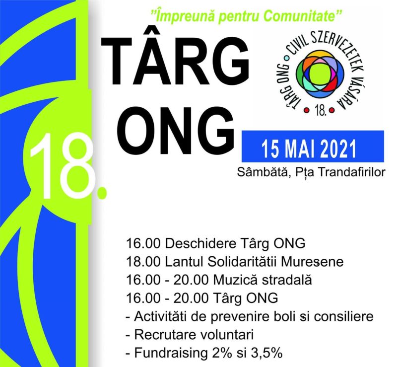 Târgul ONG-urilor, axat pe rolul organizațiilor în situații de criză