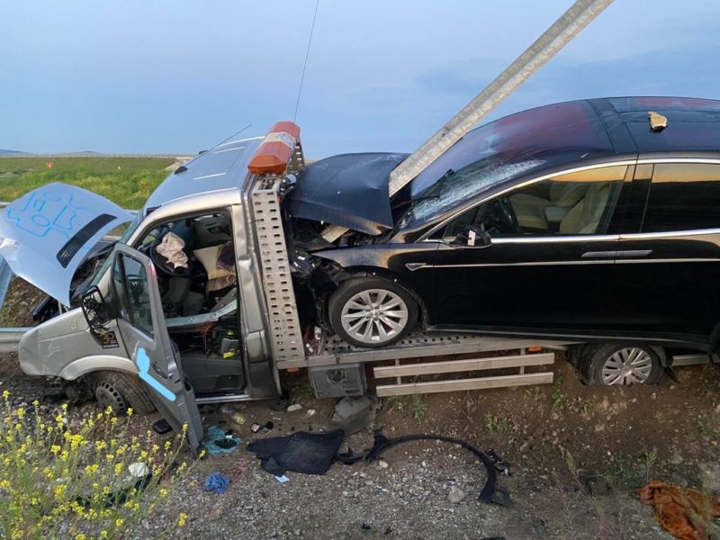 Accident pe A3 intersecția Chețani în această dimineață