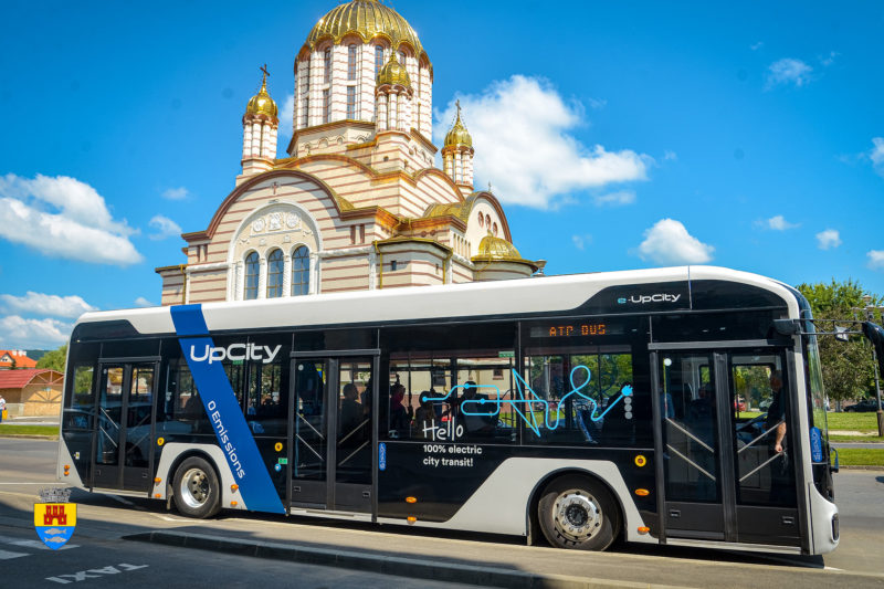Primul autobuz 100% electric produs în România va fi testat şi la Făgăraş