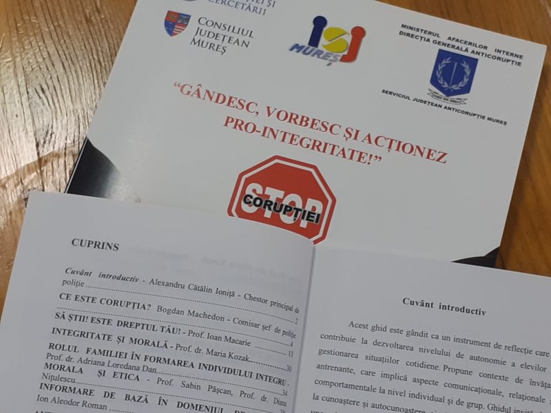 Proiect inedit anticorupție la Târgu Mureș