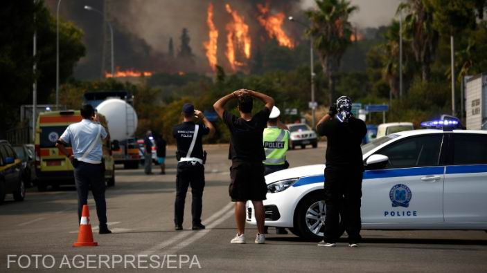 Noi incendii de vegetaţie în nordul Mediteranei