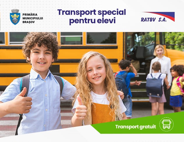 14 autobuze pentru transportul elevilor sunt disponibile, din acest an școlar, pe 12 rute din municipiul Brașov
