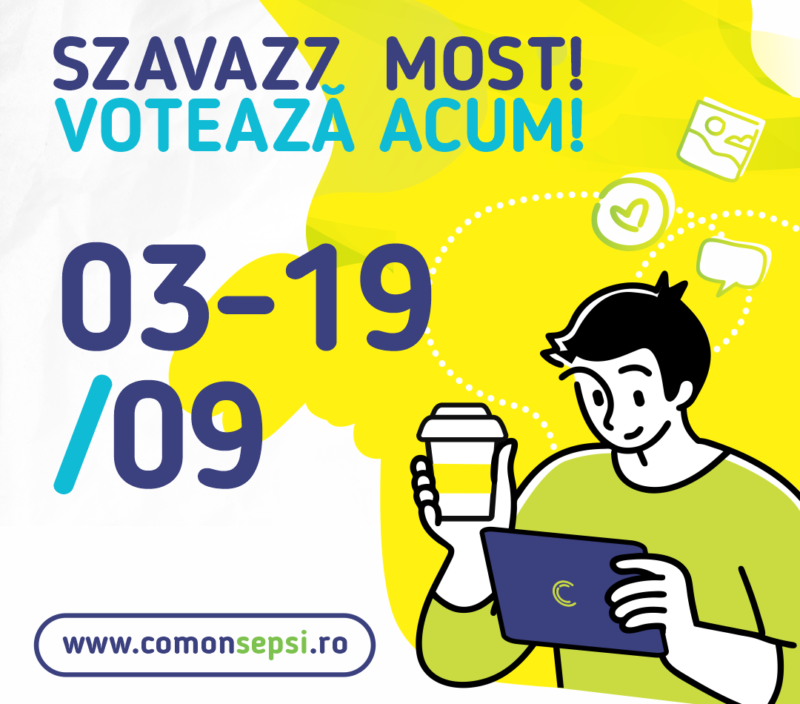 Cetățenii invitați să voteze iniţiativele programului Com’ON Sepsi