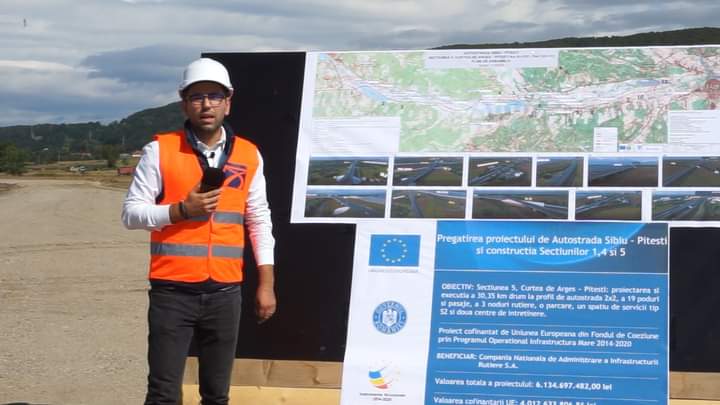 Primul lot al A 1 Sibiu-Piteşti a fost realizat în proporţie de 48%