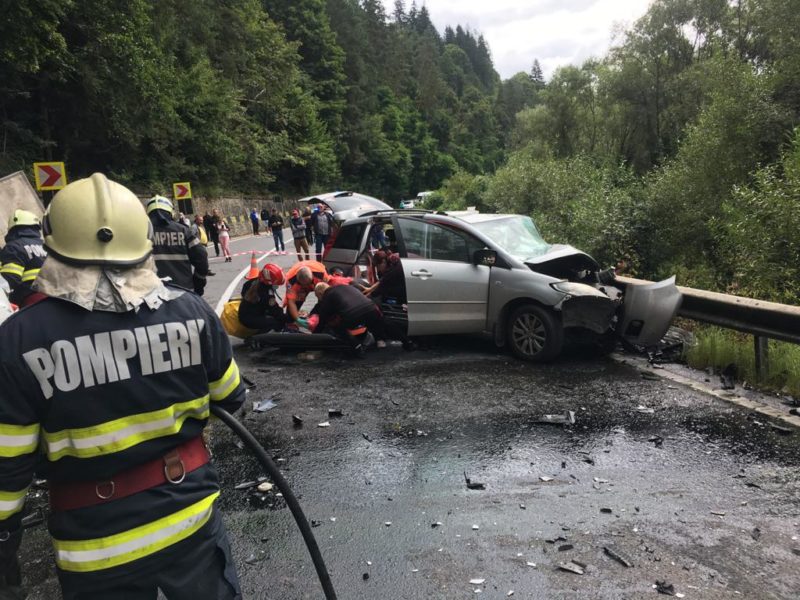 Circulație blocată pe DE 578 Reghin-Toplița, din cauza unui accident