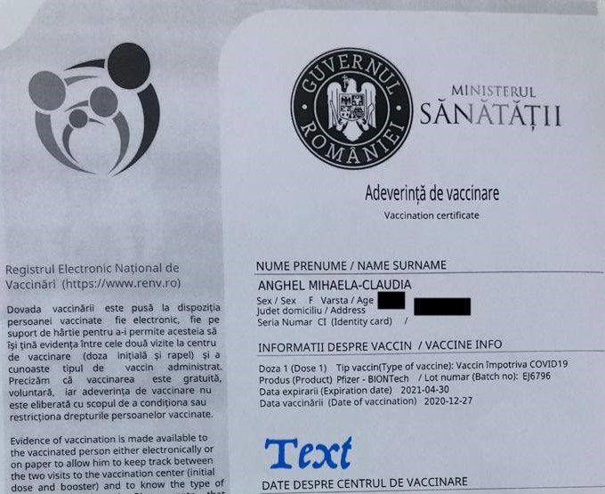 400 de persoane, între care şi cadre medicale, sunt cercetate de poliţişti pentru vaccinări anti-COVID fictive